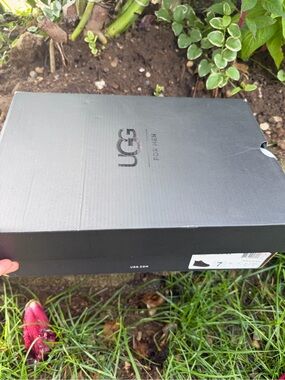 UGG Black Men's Shoe Box with Embossed Logo